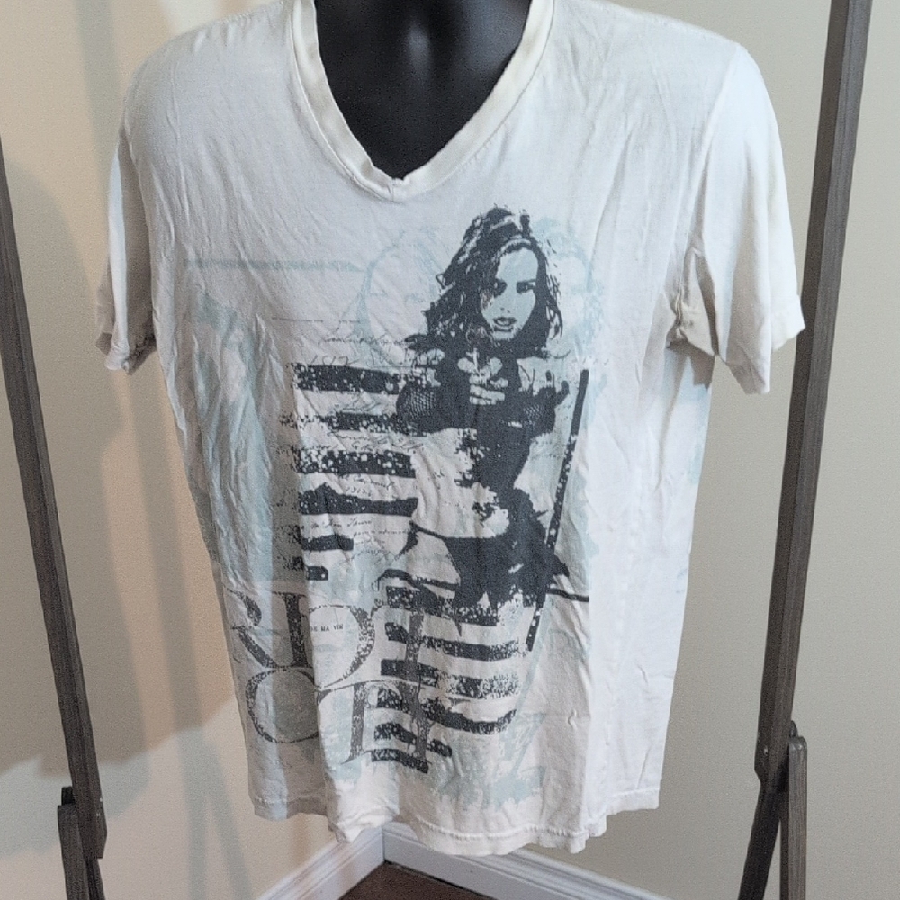 💵2/$10Bundle and Save💵 Doctrine| Graphic Distressed White T-Shirt